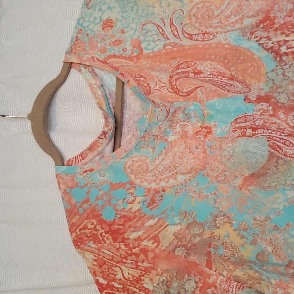 Gloria Vanderbilt crewneck cotton t-shirt size 3x - Picture 2 of 8